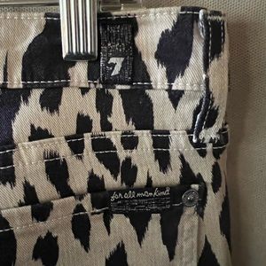 7 for all mankind animal print jeans